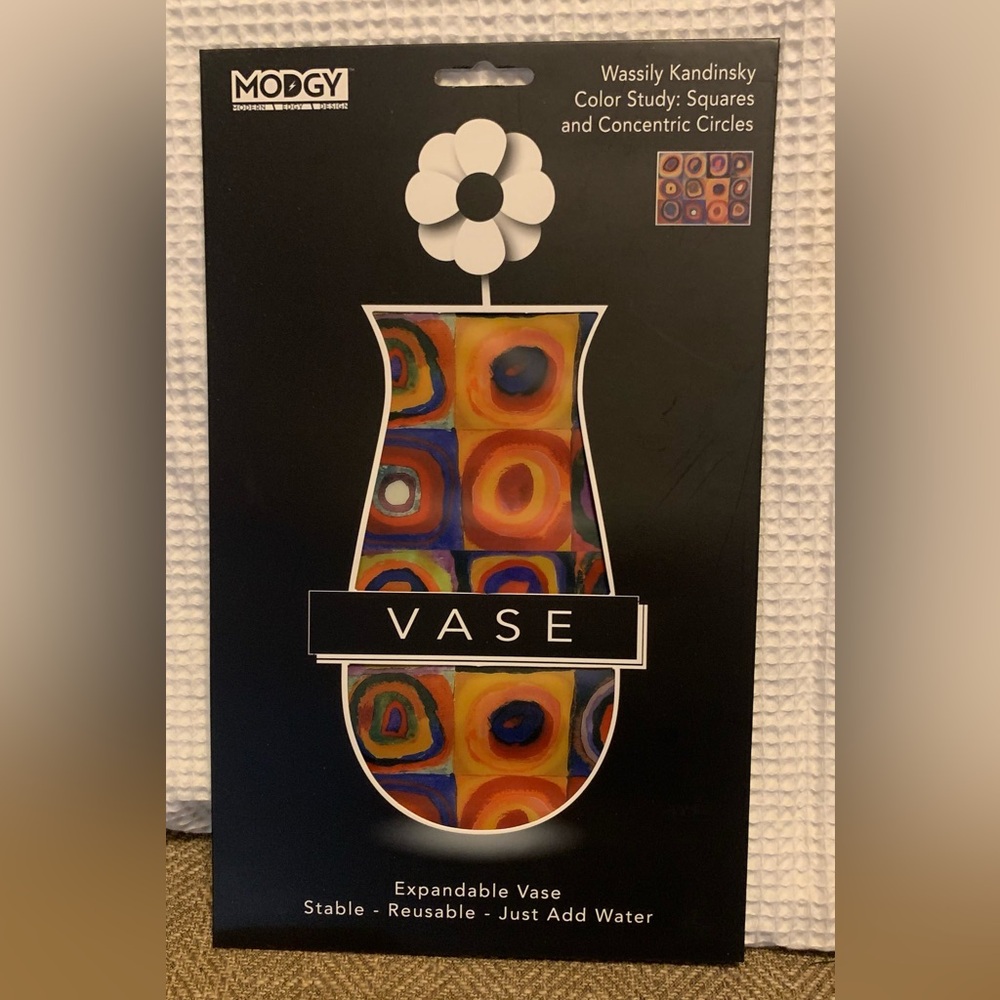Wassily Kandinsky Circles Colorful Vase